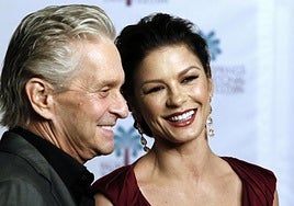 Catherine Zeta-Jones junto a Michael Douglas, en una imagen de archivo.