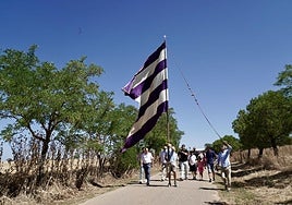 Celebración de la procesión en honor a Santa Ana que tuvo lugar en Pozuelo de la Orden.