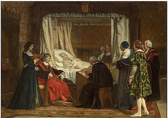 'Isabel la Católica dictando su testamento'.