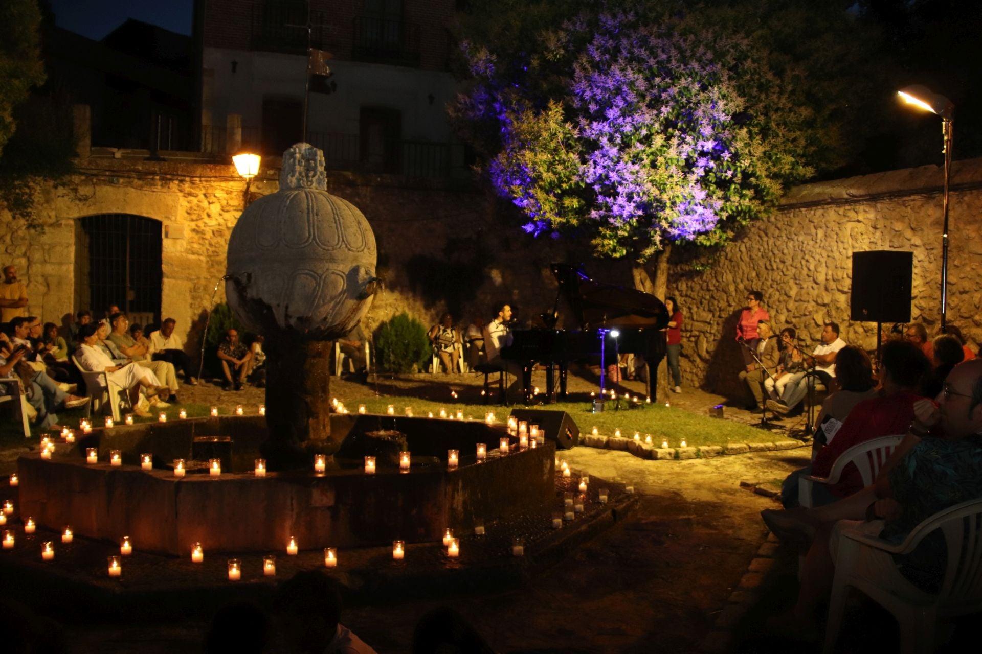 Fotos de la Noche de Blanco y Negro en Cuéllar