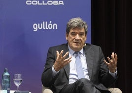 José Luis Escrivá, durante su intervención en el Foro Económico de El Norte.