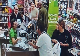 Imagen de uno de los robos cometidos por la banda.
