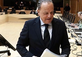 El presidente del Consejo de Cuentas, Mario Amilivia, antes de presentar un informe.