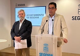 Alejandro González-Salamanca y José Luis Horcajo, durante la rueda de prensa.