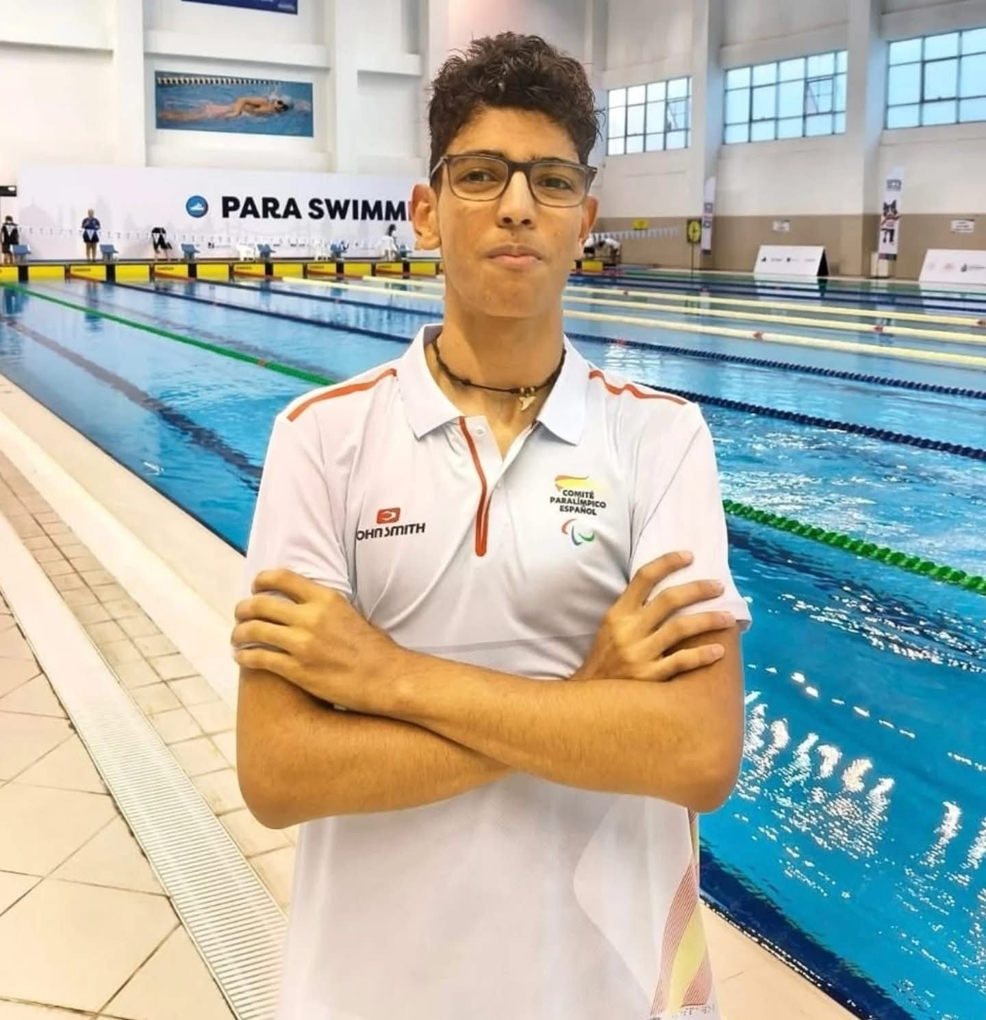 El joven vallisoletano Yasser del Bosque, enla piscina turca.