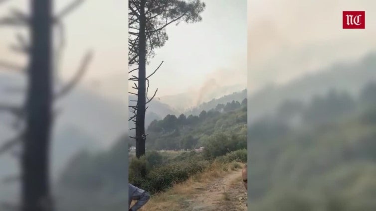 Las previsiones apuntan a una noche "complicada" en el incendio de Ávila
