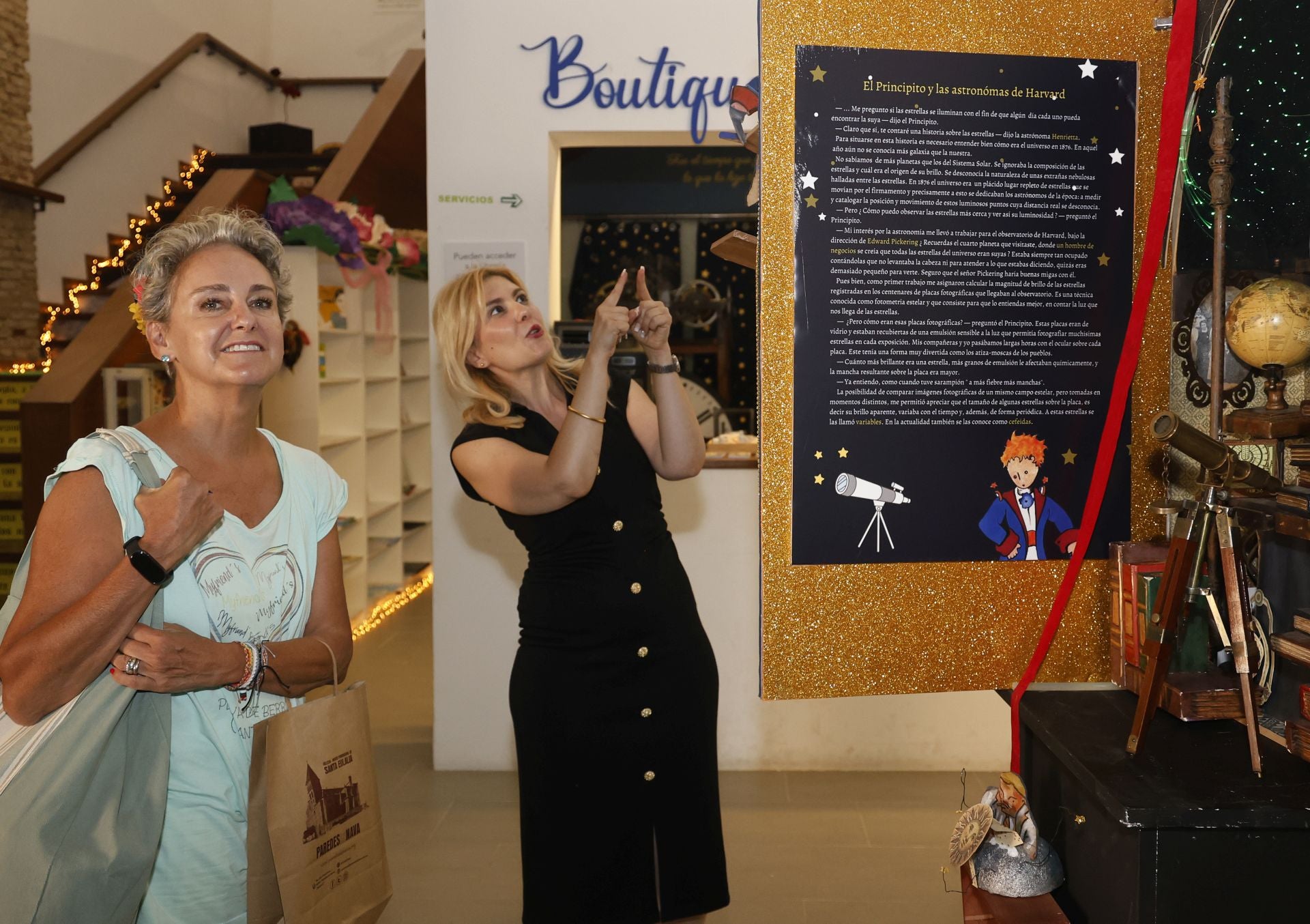 Una princesa visita el Museo de los Cuentos de Paredes