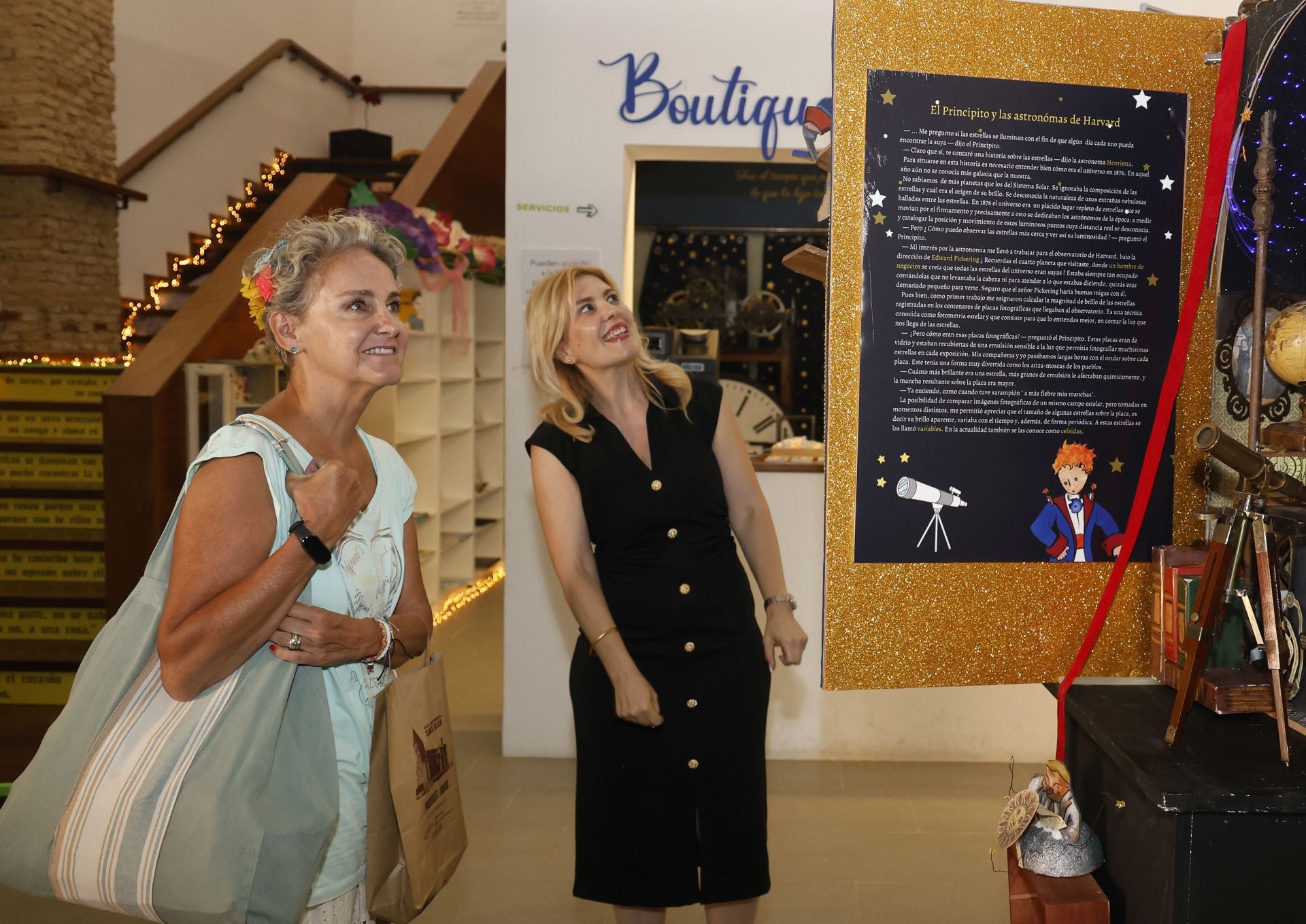 Una princesa visita el Museo de los Cuentos de Paredes