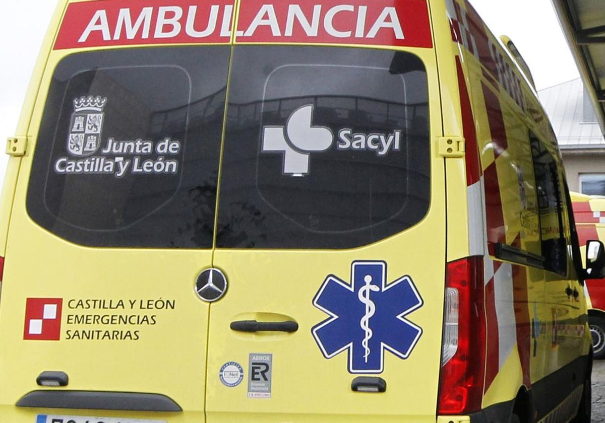 Ambulancia de emergencias sanitarias del 112 de Castilla y León.