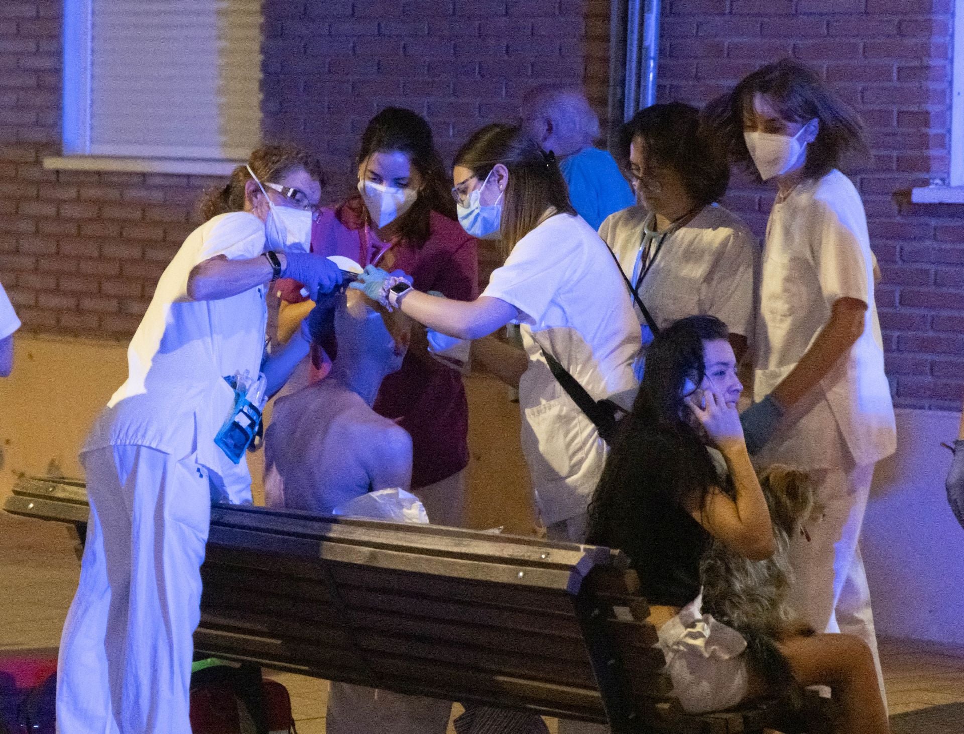 Las primeras imágenes de la noche de la explosión.
