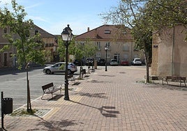 Plaza del barrio incorporado de Hontoria.