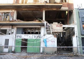 El edificio de Goya la mañana siguiente de la explosión.