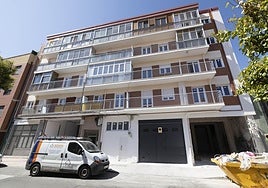 Estado actual del número 32 de Goya, dos años después de la explosión y con las labores de rehabilitación en su fase final.