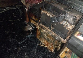 Un matrimonio de un pueblo del Bierzo sale del incendio de su vivienda gracias a su perro