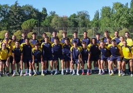La plantilla del Tordesillas, en su primer entrenamiento.