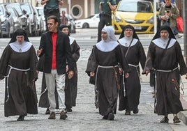 Las monjas cismáticas de Belorado llegan al juzgado de Briviesca para la vista oral por su desahucio.