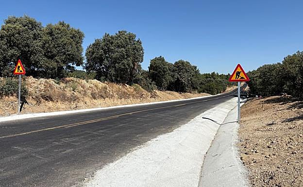 Obras en la carretera SG-322 entre Marugán y el cruce con la N-110, promovidas por la Junta.