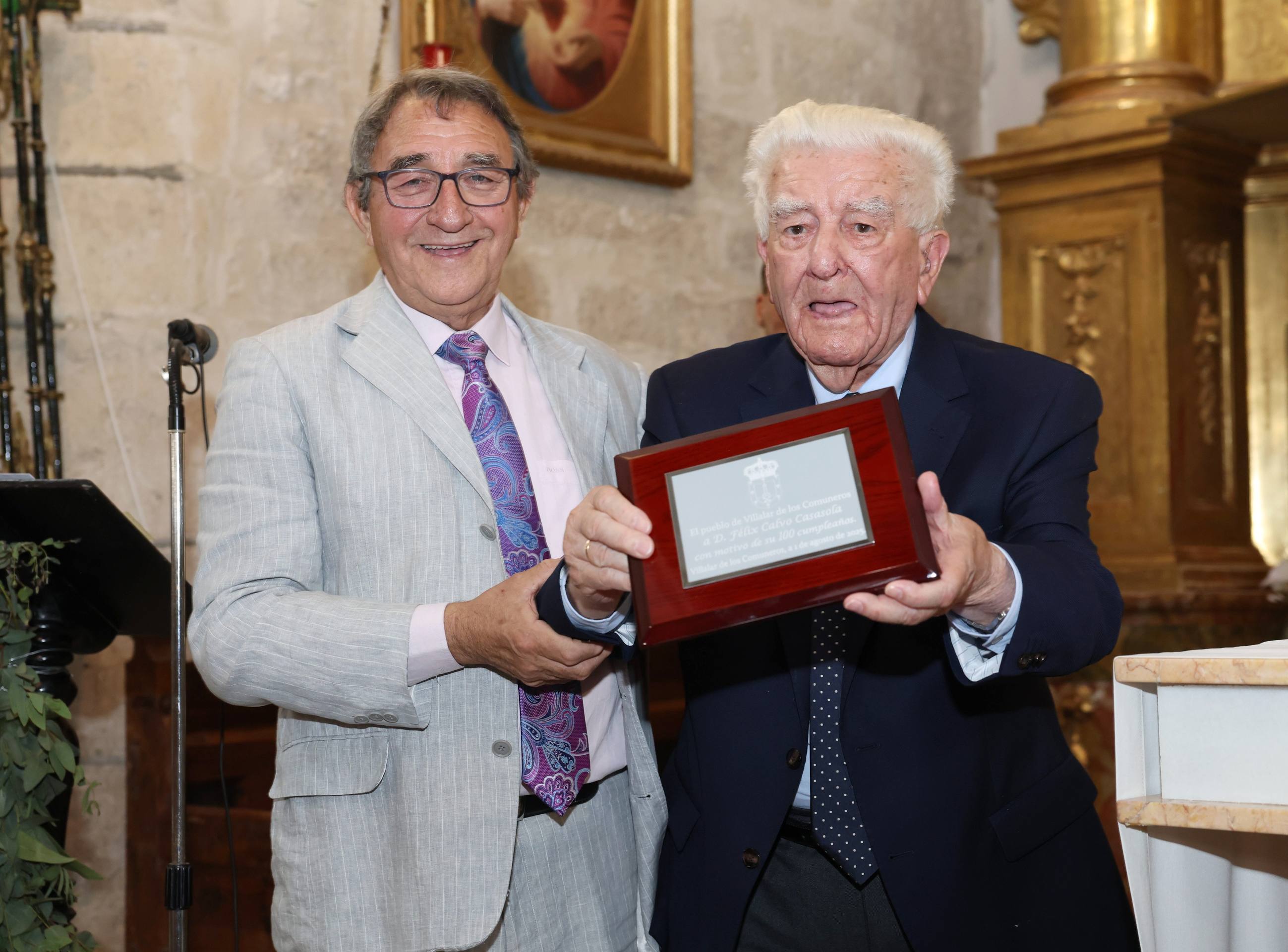 Las imágenes del homenaje a Félix Calvo Casasola, el eterno alcalde de Villalar