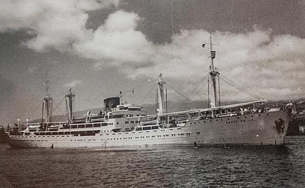 Buque que transportó a los de españoles hasta Australia.