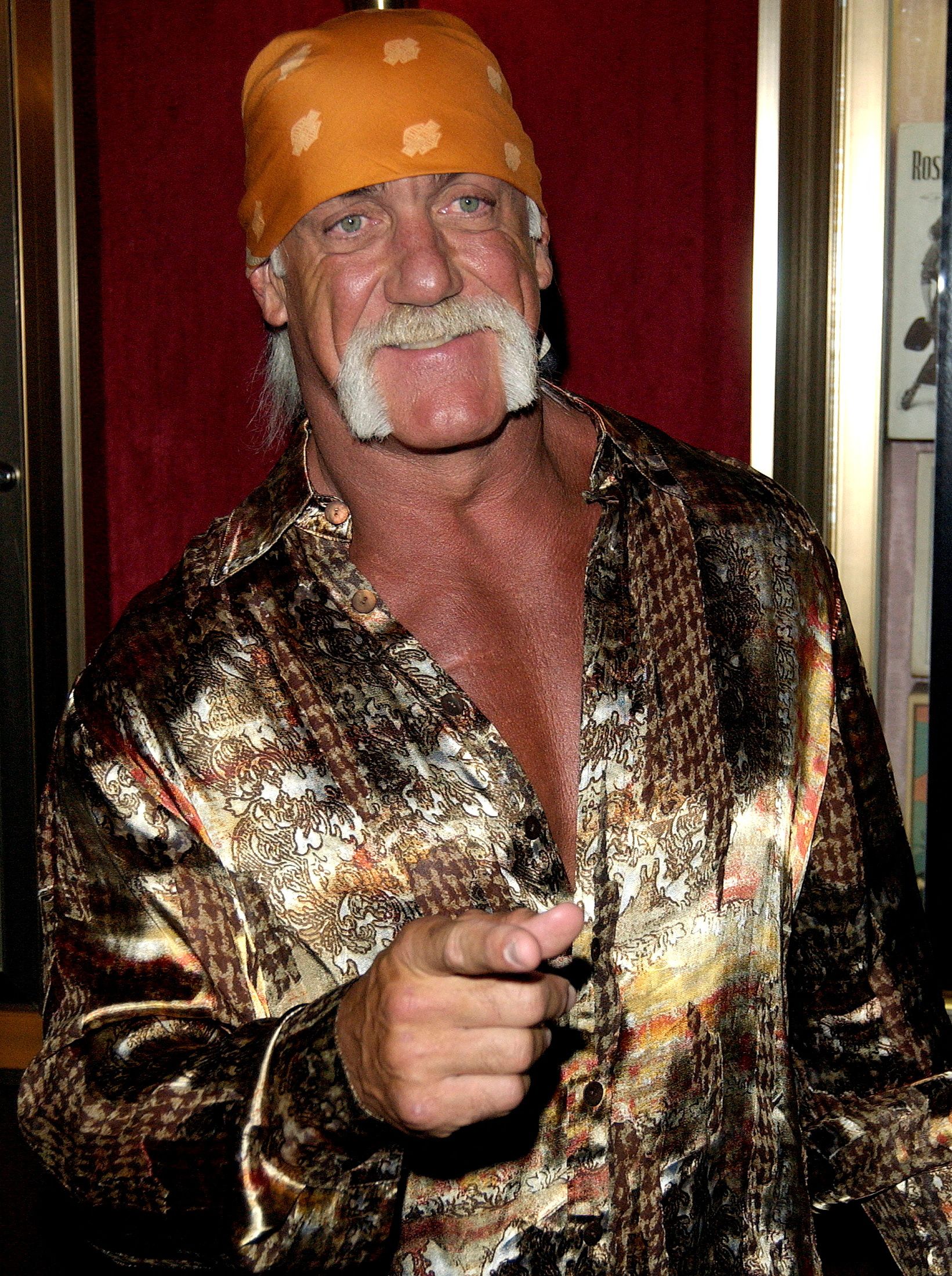 Hulk Hogan posa ante las cámaras.