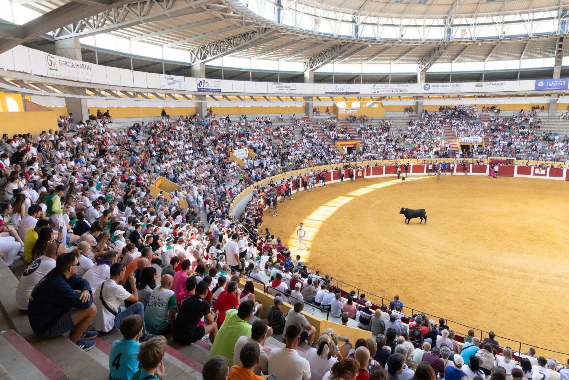 Encierro y probadilla en las fiestas de Íscar