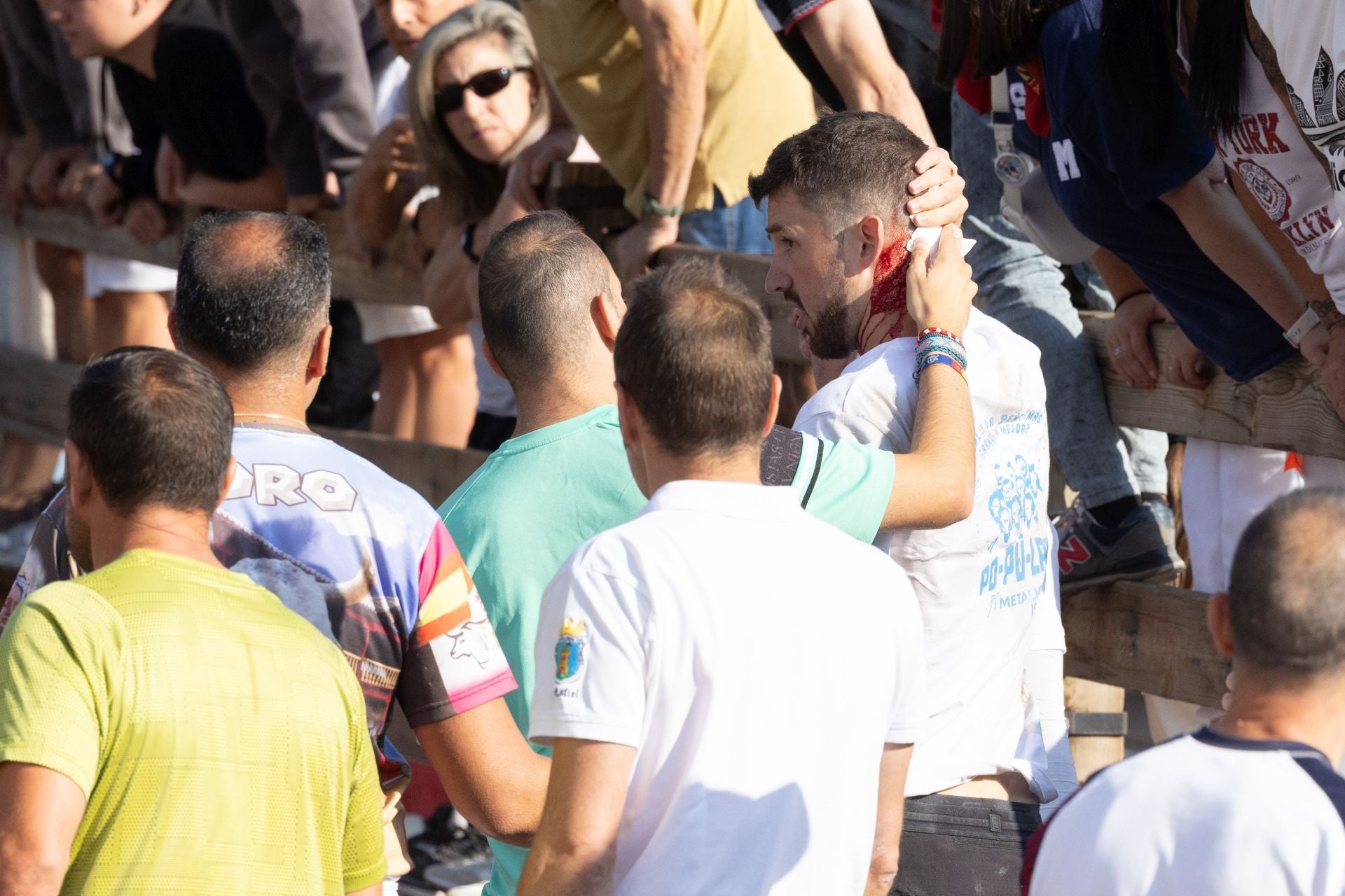 Uno de los heridos del cuarto encierro de Íscar.