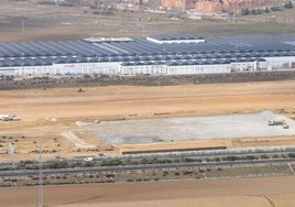 Imagen de archivo de las obras de estación intermodal de mercancías de Valladolid.