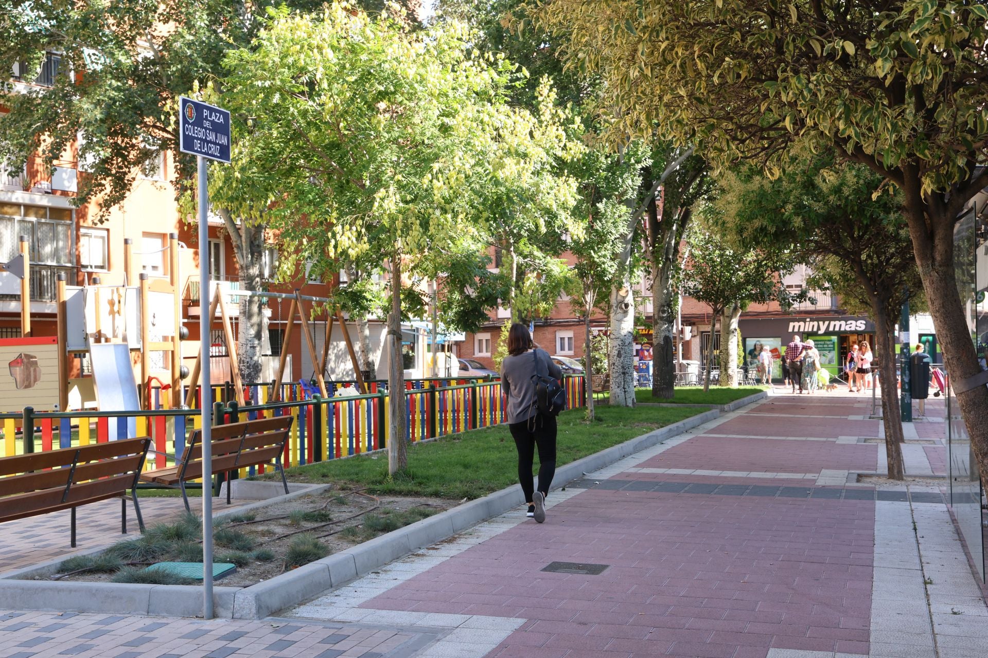 Estado de las obras en el solar del antiguo colegio San Juan de la Ctruz