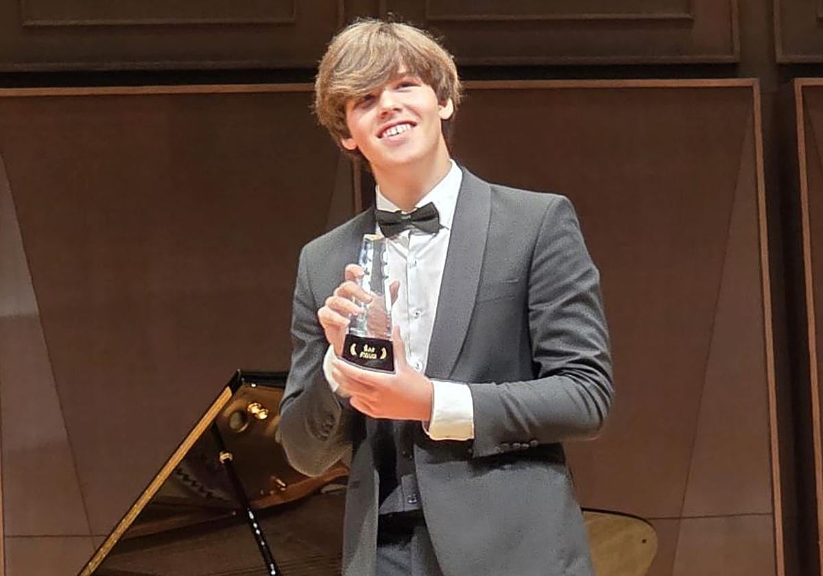 El joven pianista vallisoletano Guillermo Hernández Barrocal.