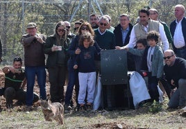 Vouga, en su suelta el pasado mes de abril en Astudillo, en presencia del consejero.