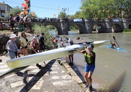 Prueba del Descenso del Pisuerga, el año pasado en Alar del Rey.