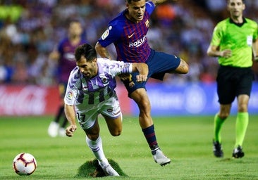 El césped de Zorrilla: del «lamentable» de Busquets a la «vergüenza» de Piqué