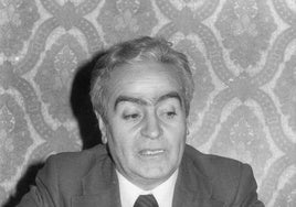 Julio García Villalón en los años 70, ya como decano de la Facultad de Económicas.