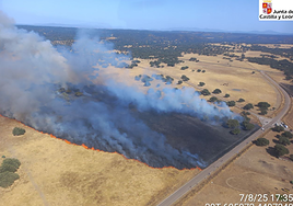 El incendio en Carpio de Azaba