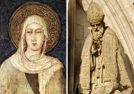 Santa Clara de Asís y San Gaugerico de Cambrai.