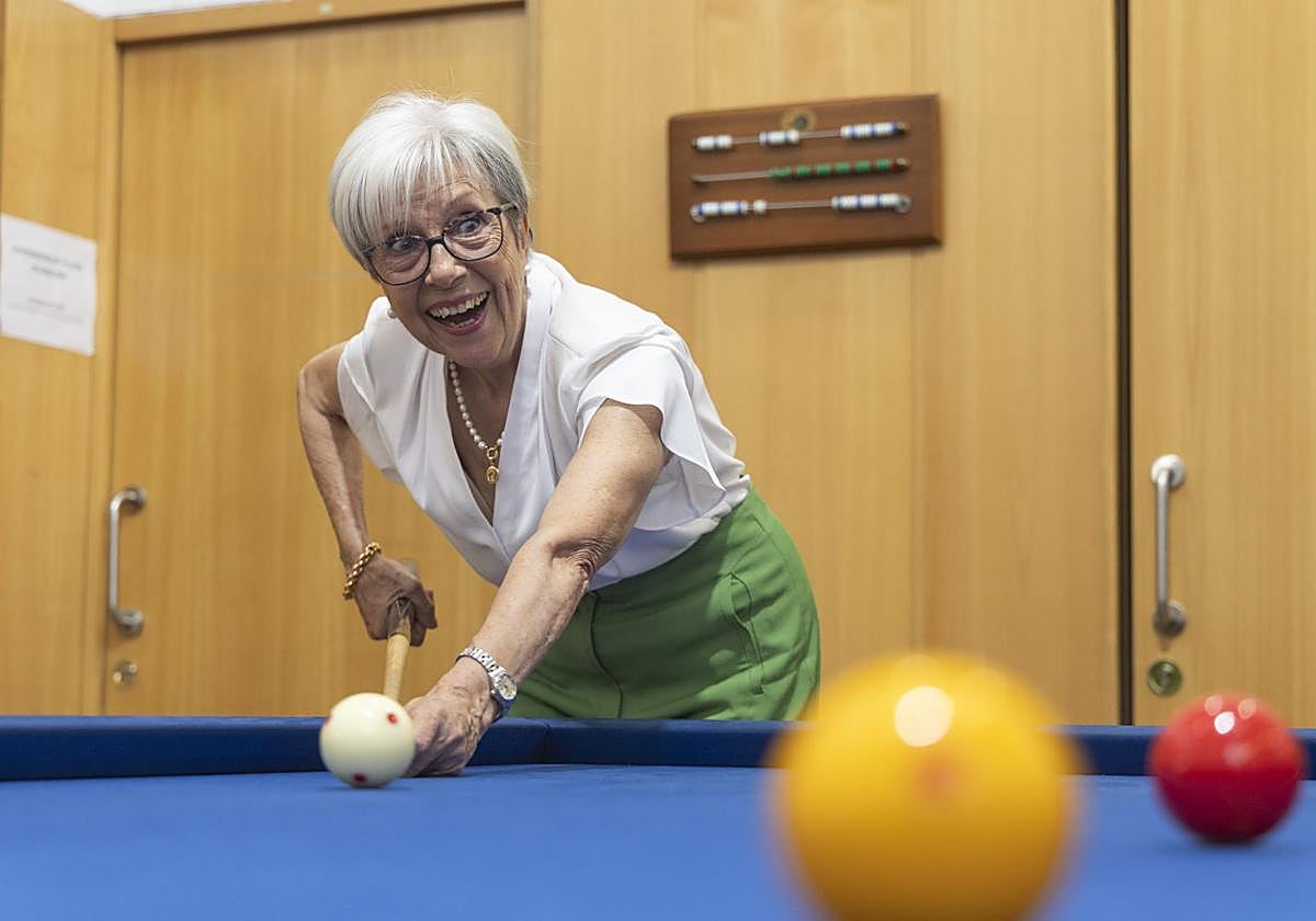 Felisa Asensio en el Centro de Vida Activa del Paseo Zorrilla.