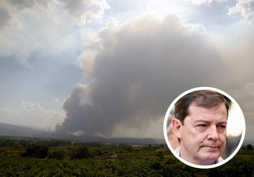 Mañueco compromete la ayuda de la Junta para reconstruir todos los bienes afectados por los incendios