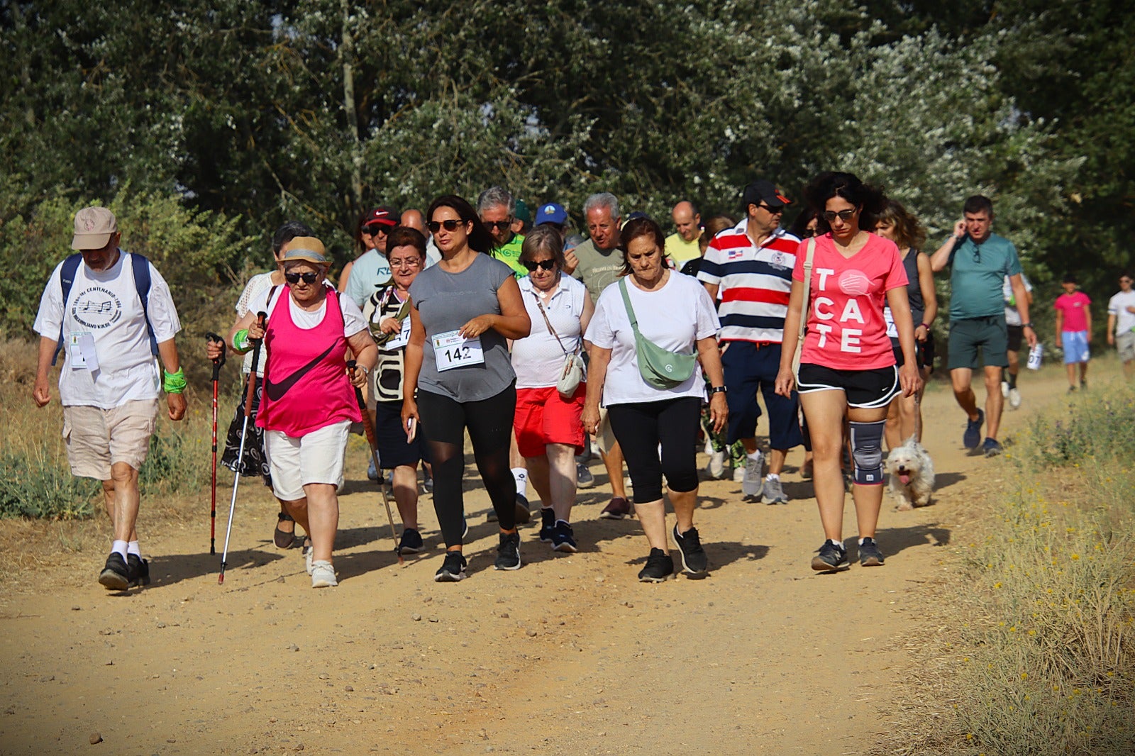 Seis pueblos de Tierra de Campos se unen en la quinta macha contra el cáncer Entre tapiales