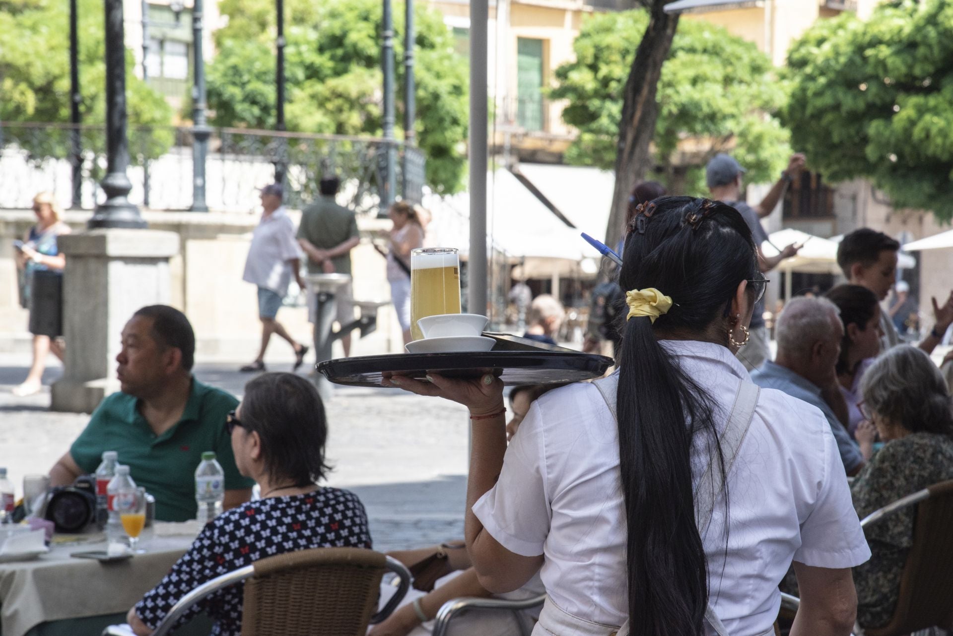 Fotos: así pasa Segovia la ola de calor por el día y por la noche