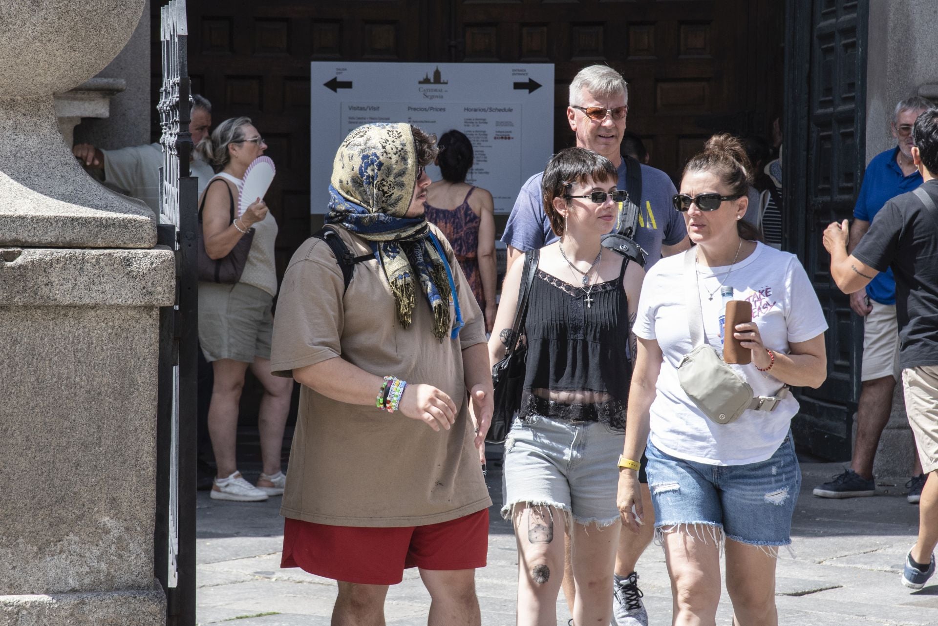 Fotos: así pasa Segovia la ola de calor por el día y por la noche