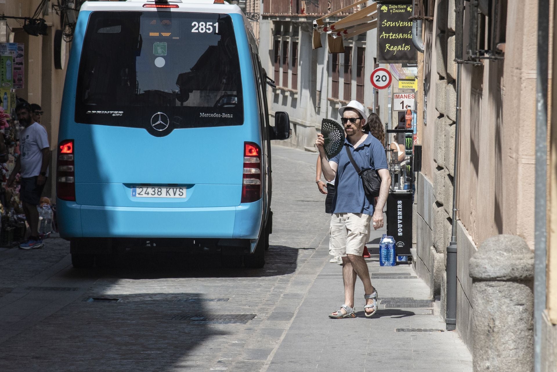 Fotos: así pasa Segovia la ola de calor por el día y por la noche
