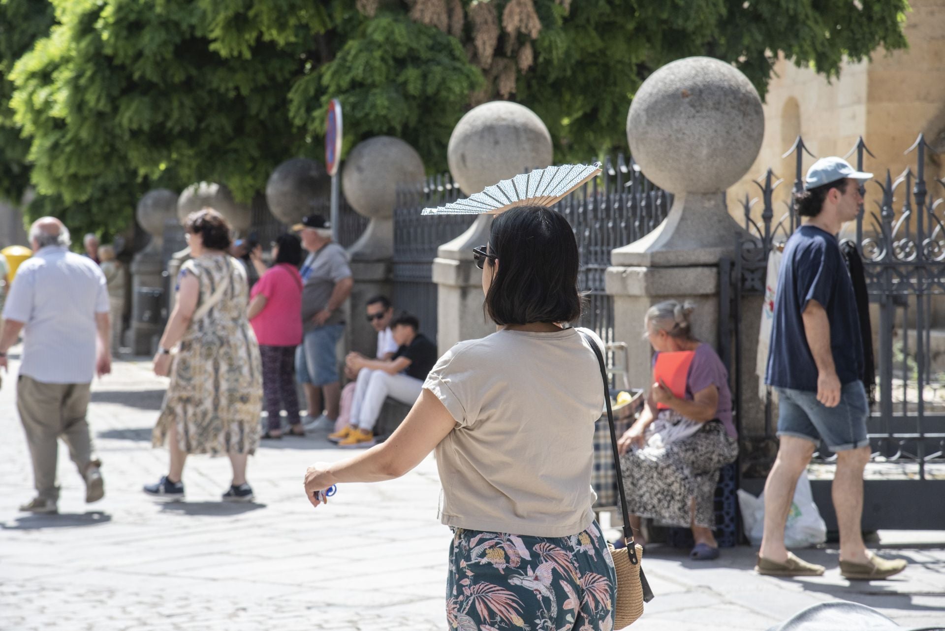 Fotos: así pasa Segovia la ola de calor por el día y por la noche