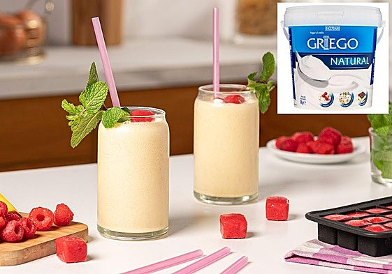 Smoothie de mango y plátano.