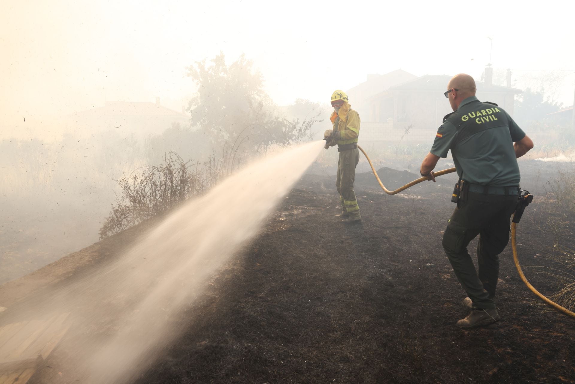 El incendio de Congosta, en imágenes