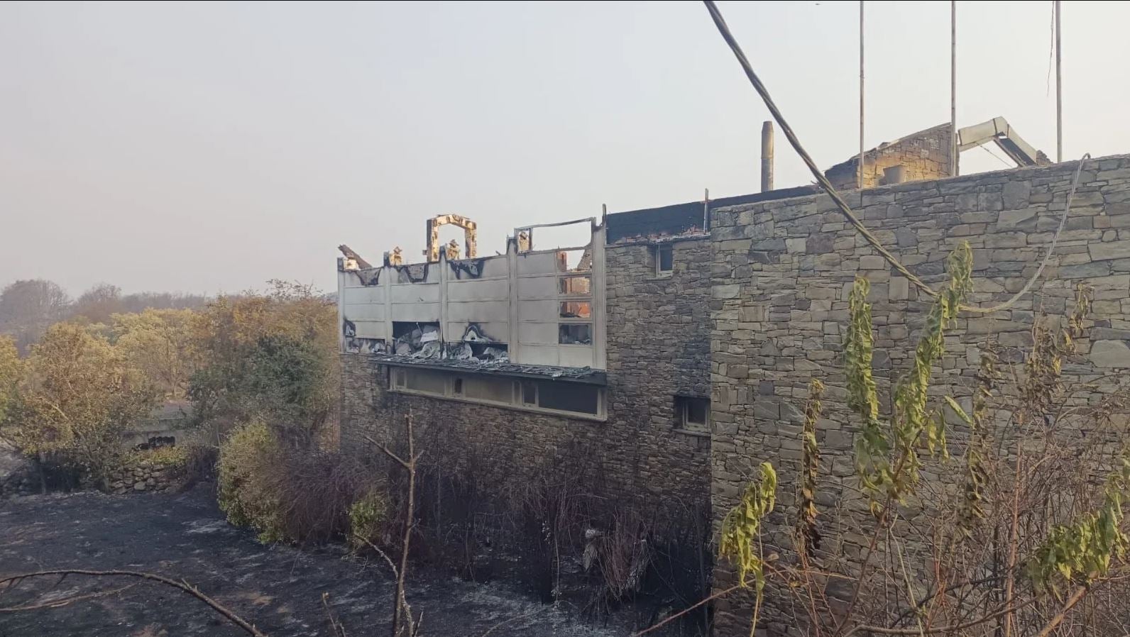 Las imágenes del incendio en Las Médulas