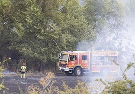 Incendio cerca de Arca Real.