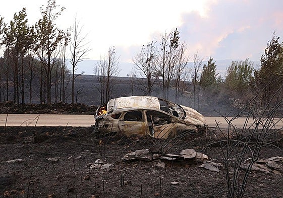 El incendio se descontrola hacia Abejera