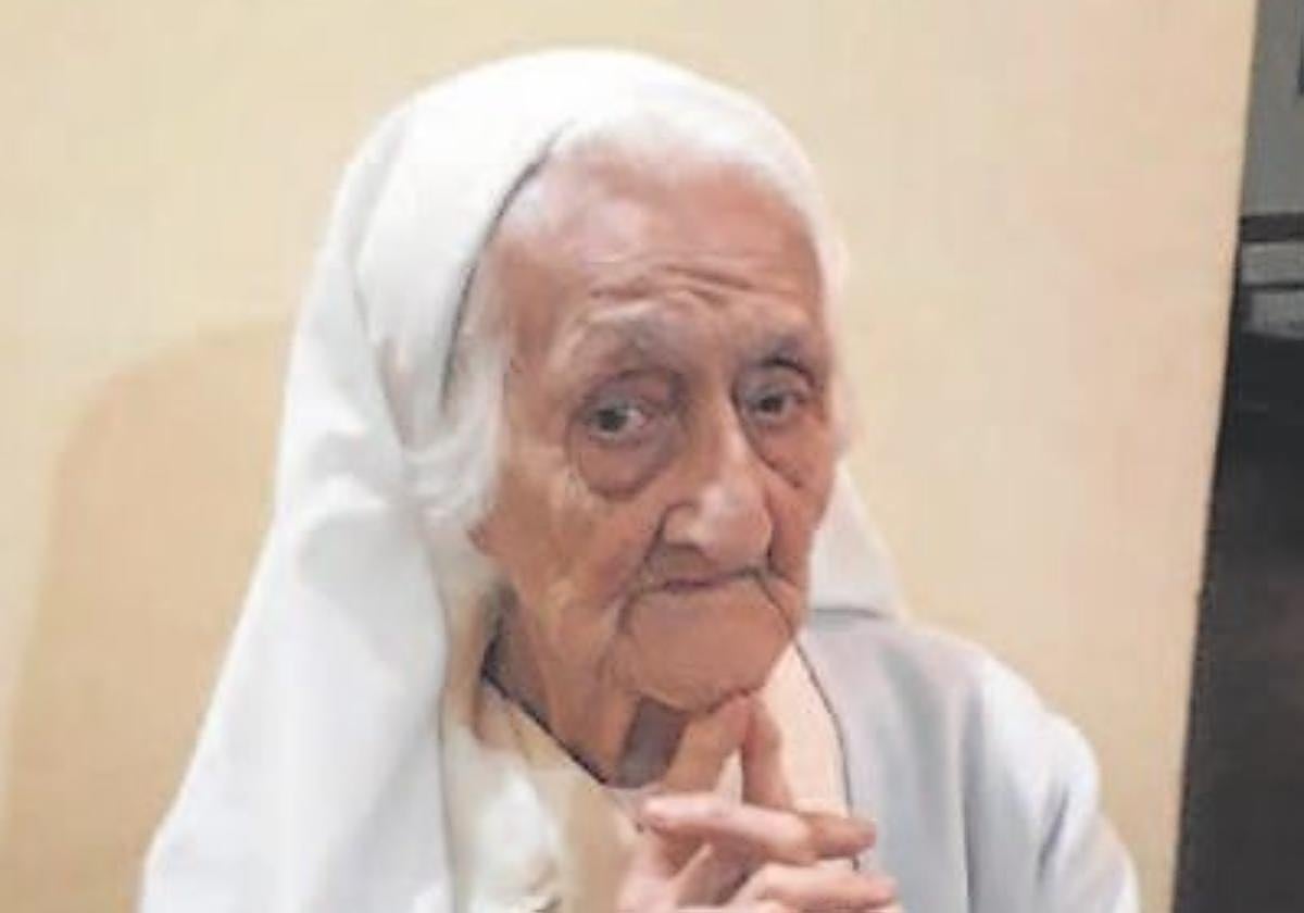 La hermana Joaquina, religiosa vallisoletana en Angola.