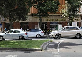 Tráfico en Manuel Rivera desde San Lázaro, este martes a mediodía.