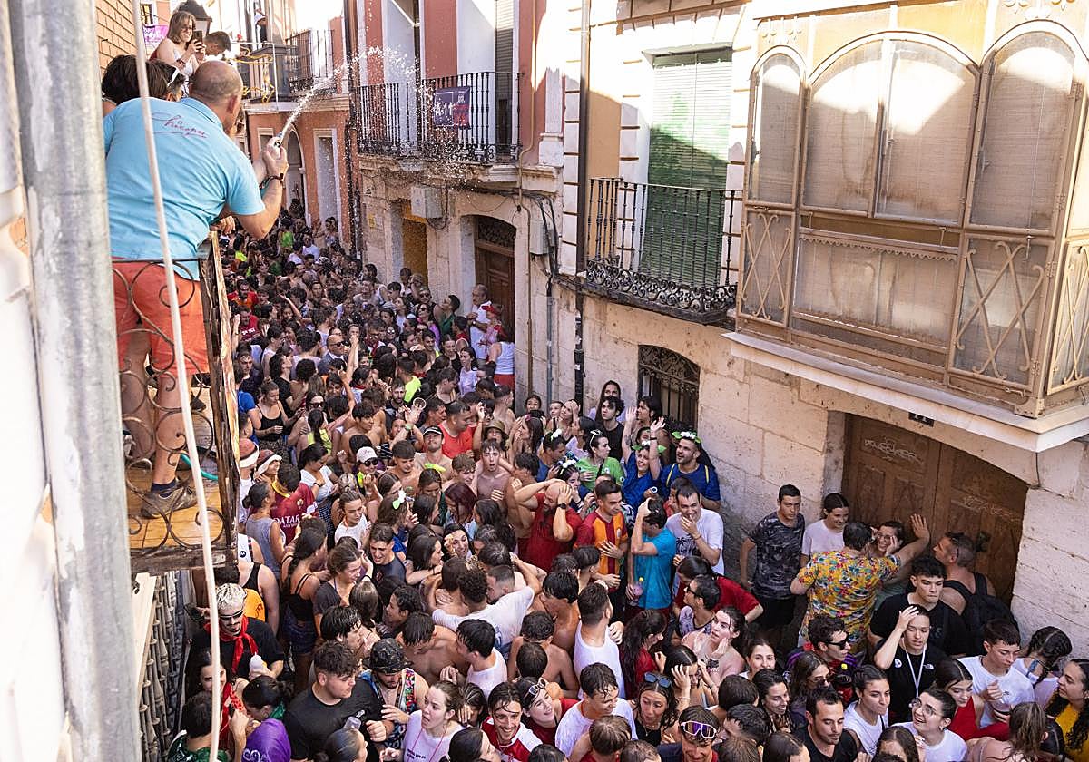 Chúndara en Peñafiel durante las fiestas patronales de 2024.